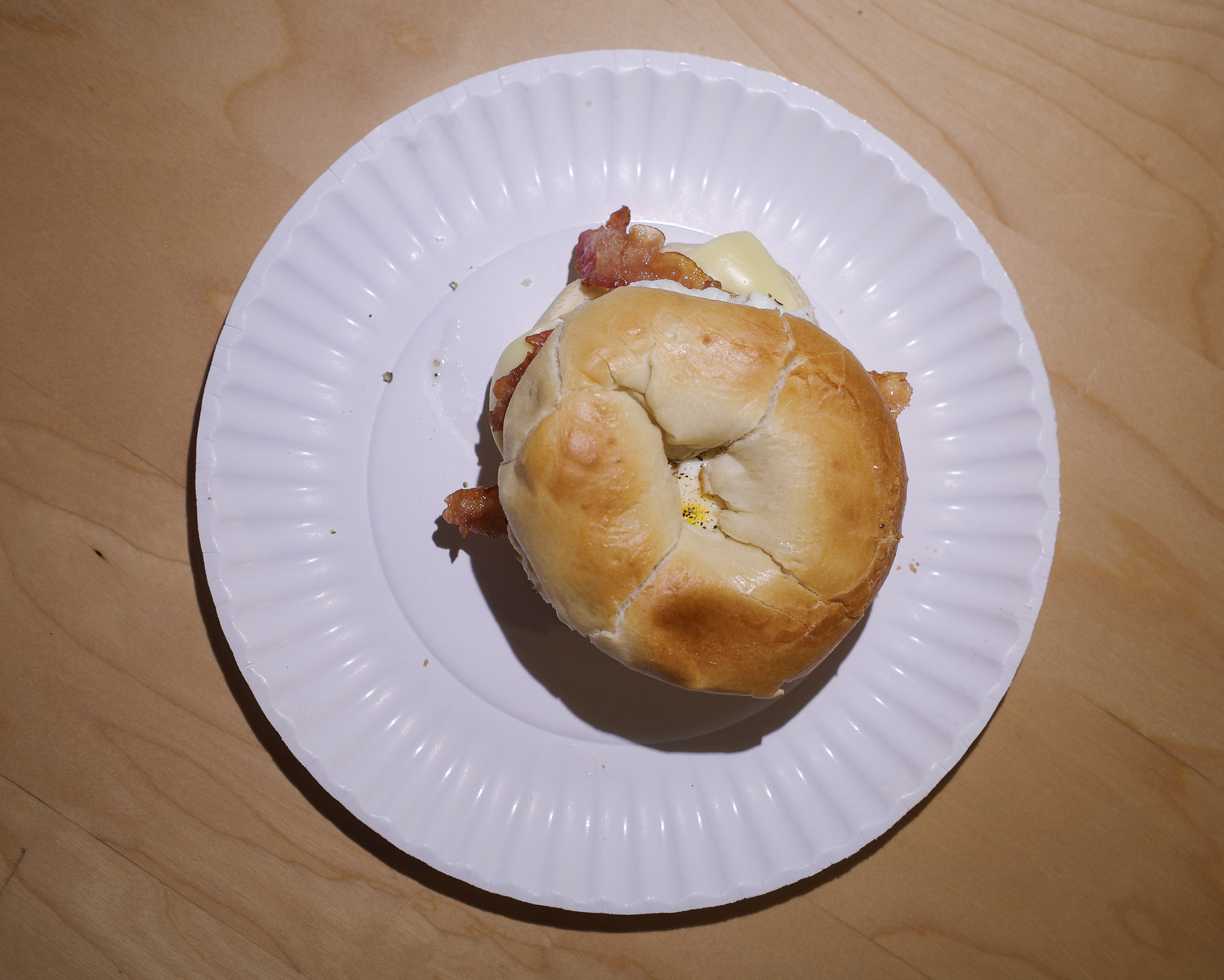 Figure 1: My usual bagel sandwich for breakfast